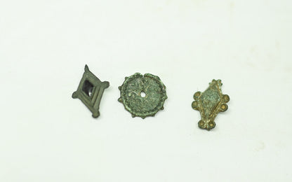 Starożytny Rzym – Brązowe Broszki Talerzowe