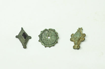 Starożytny Rzym – Brązowe Broszki Talerzowe